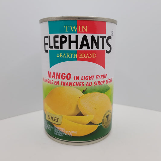 Twin Elephant's & Earth Brand Mango in Light Syrup