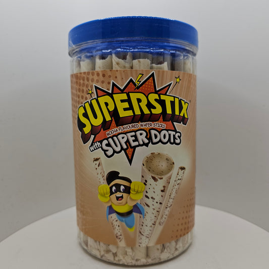 SUPERSTIX Flavoured Wafer Sticks with Super Dots