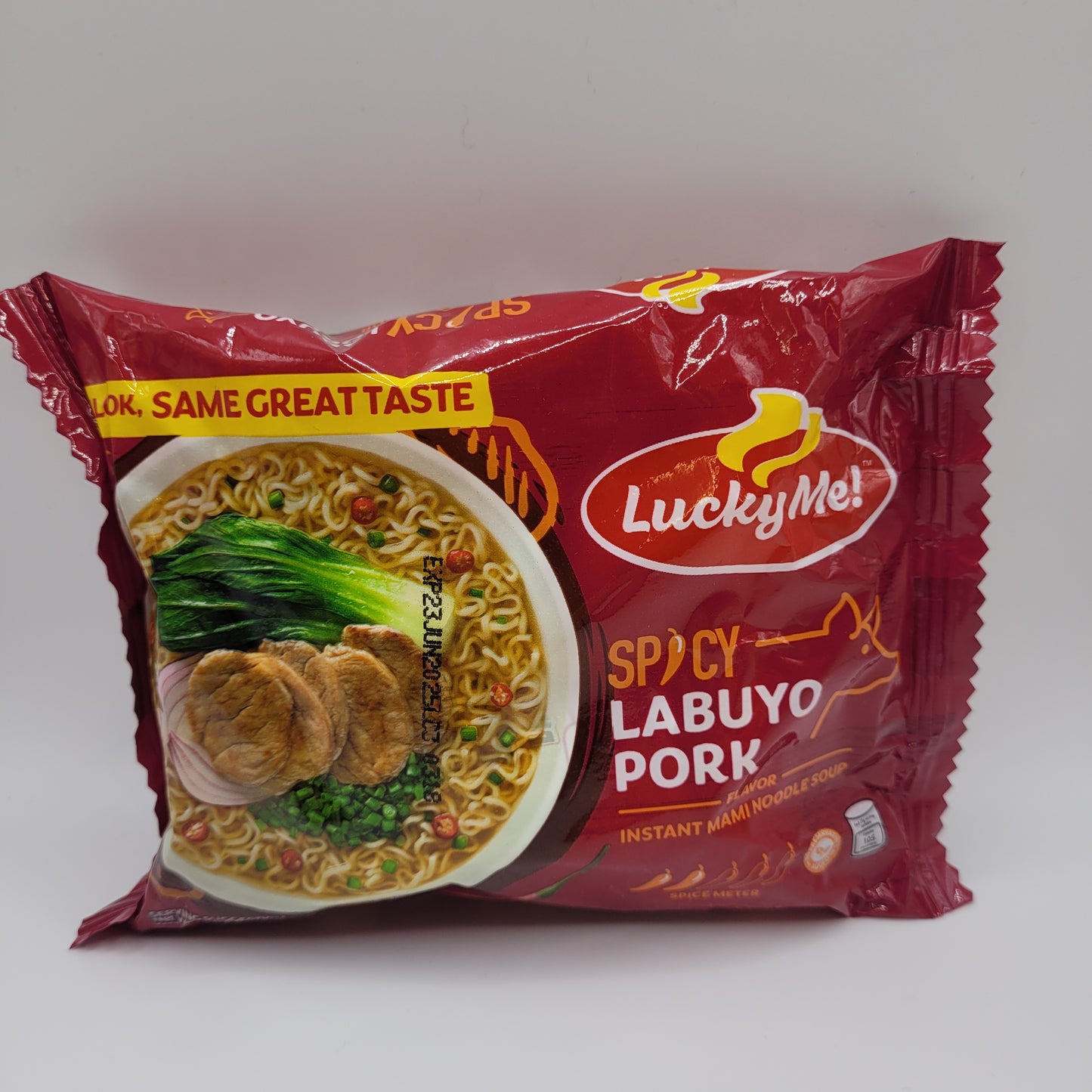 Lucky Me Spicy Labuyo Pork Instant Noodle Soup