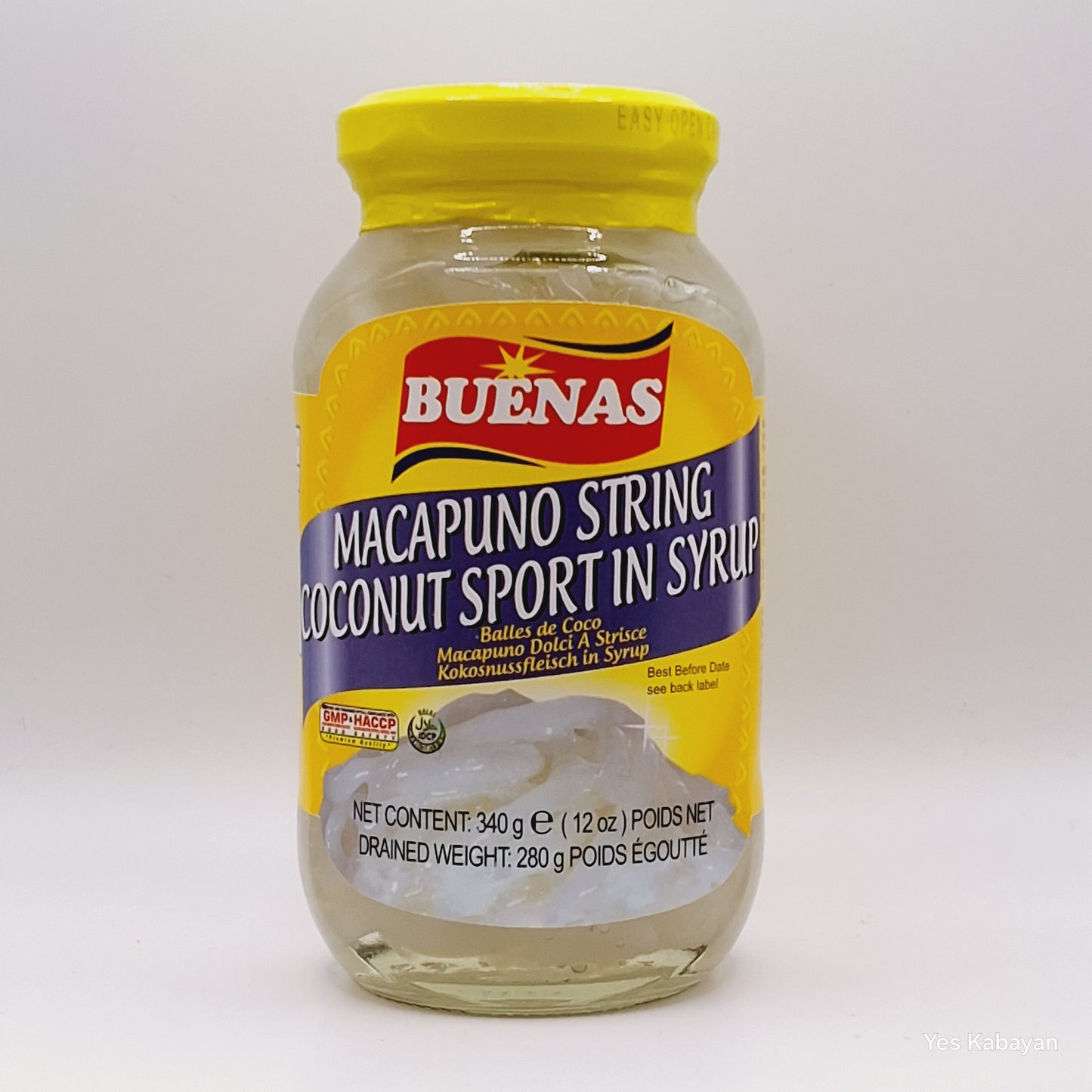 Buenas Macapuno String (Coconut Sport In Syrup) 340g