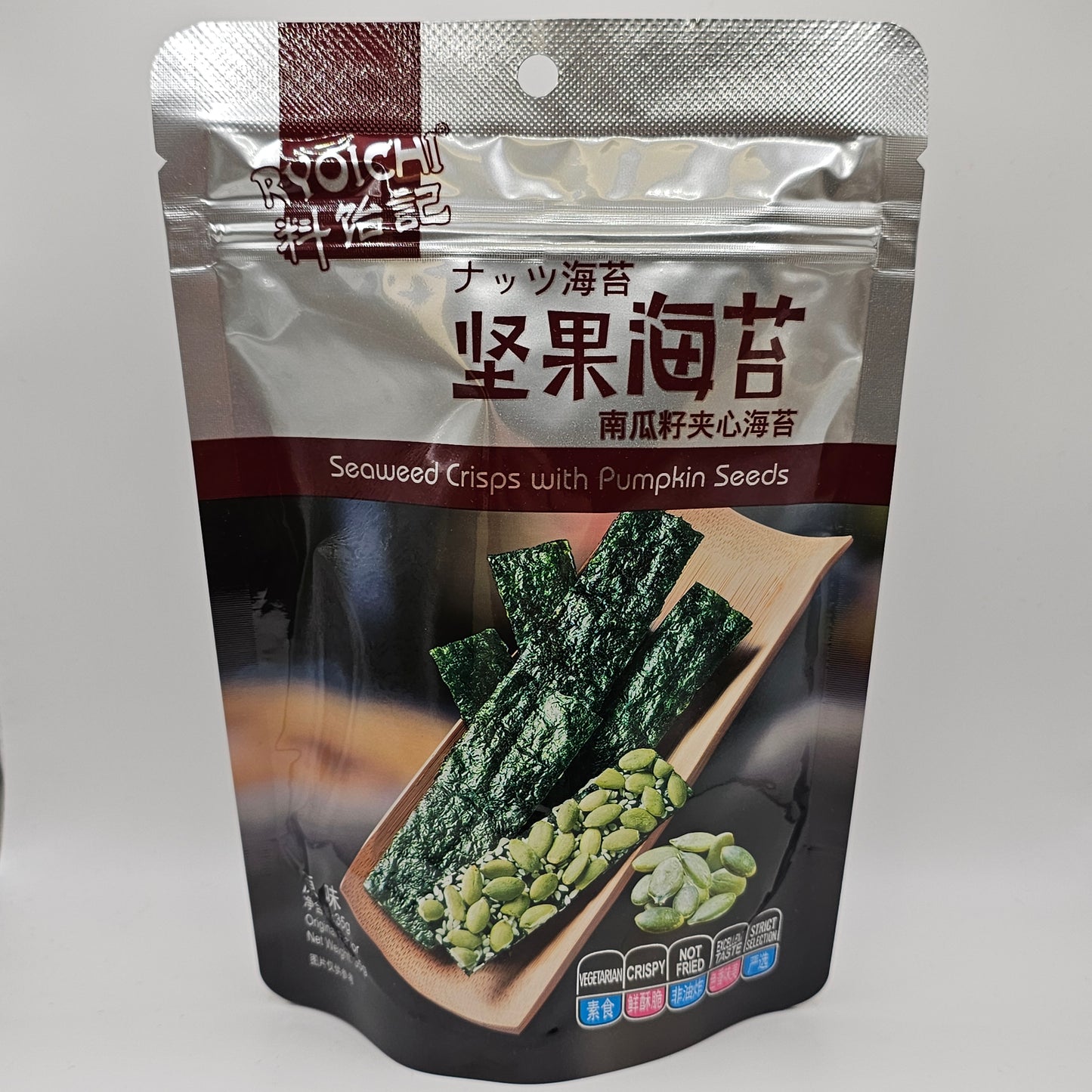 Ryoichi Seaweed Crisps with Pumpkin Seeds 35g