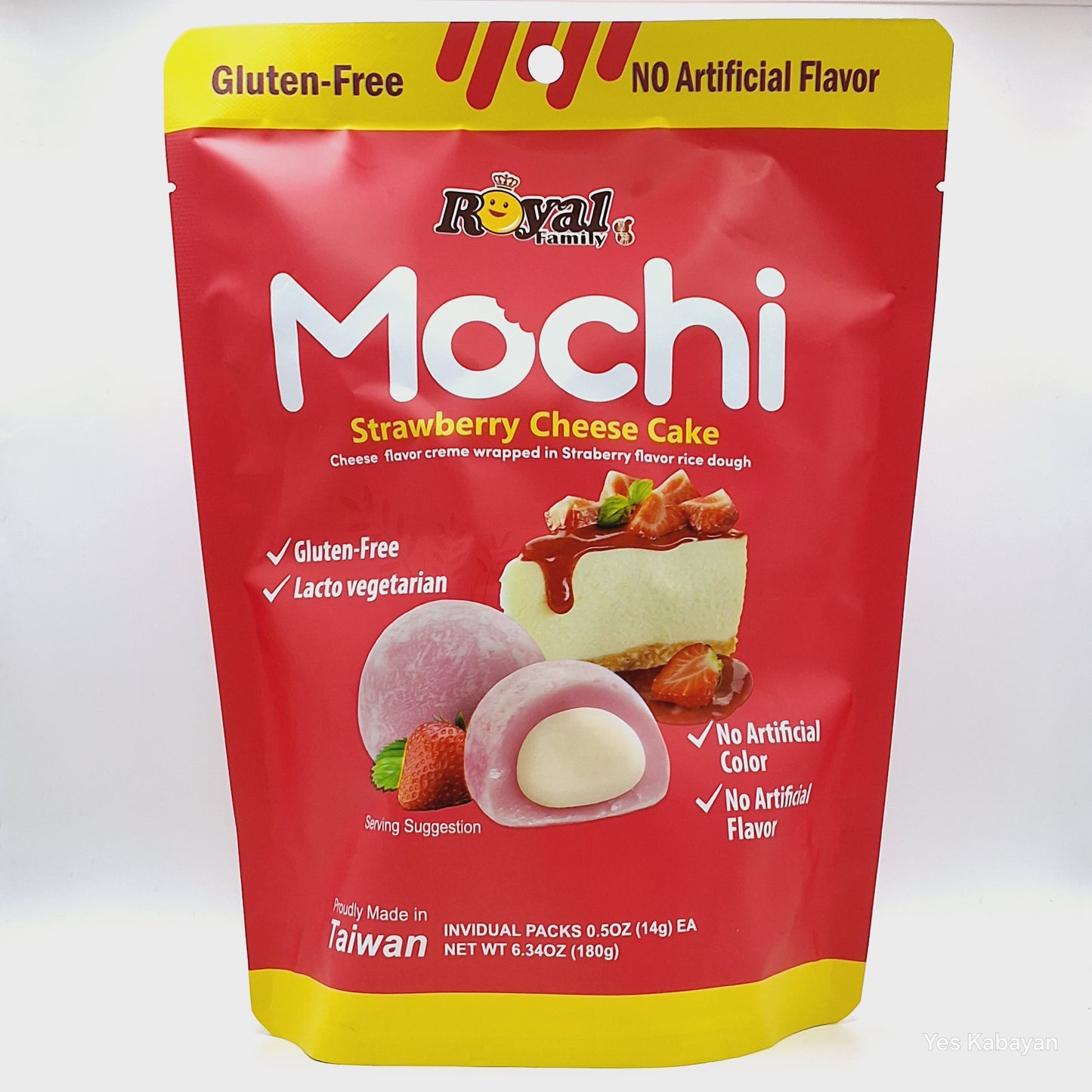 Royal Family Mochi Strawberry Cheese Cake Flavor 180g