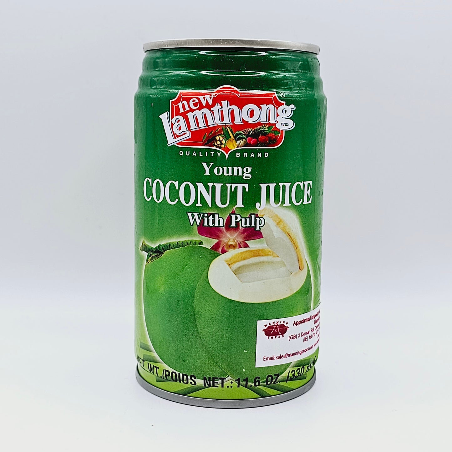 newLamthong Young Coconut Juice with Pulp