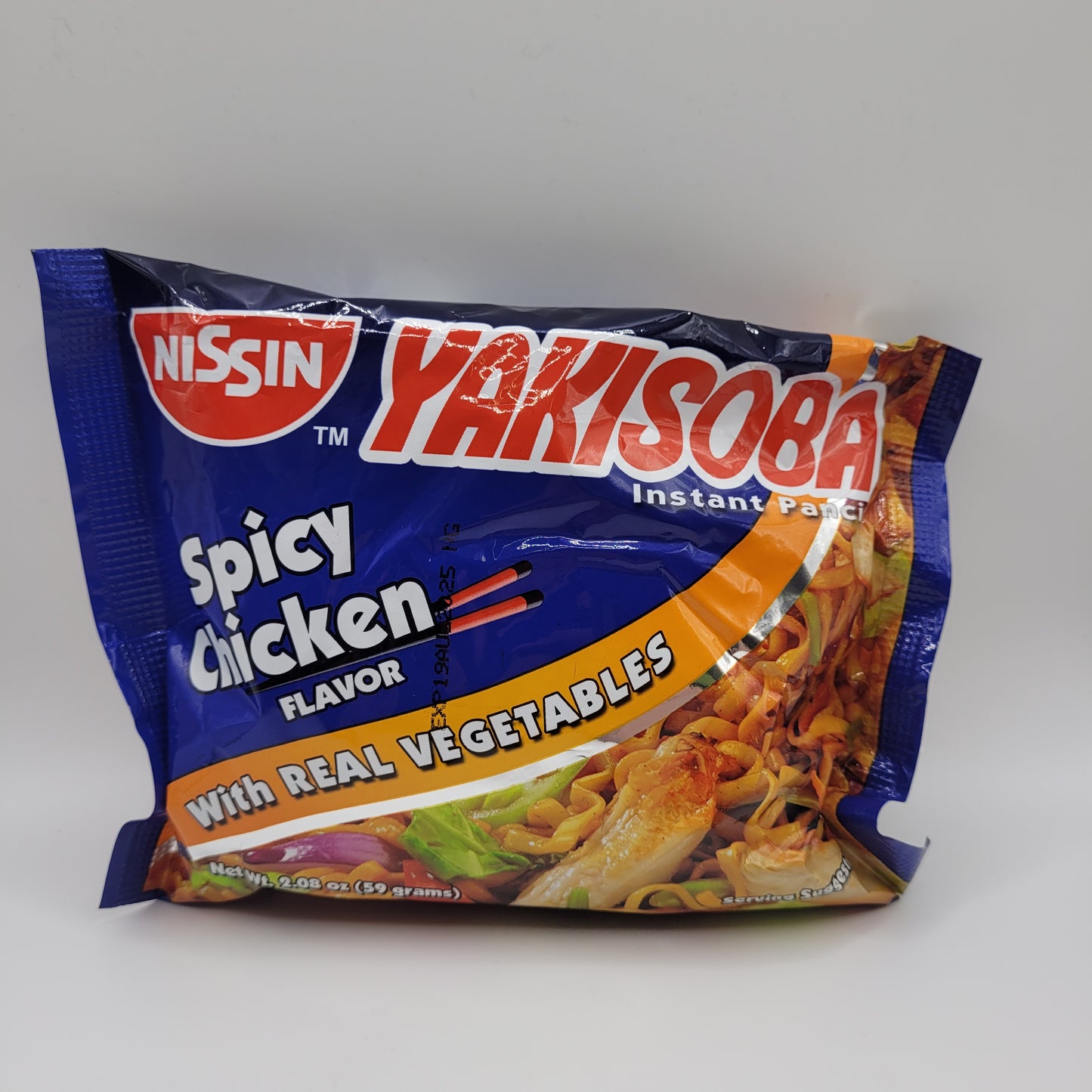 Nissin YAKISOBA Spicy Chicken with Real Vegetables Instant Pancit