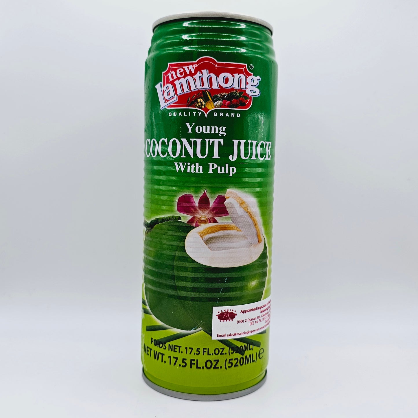 newLamthong Young Coconut Juice with Pulp