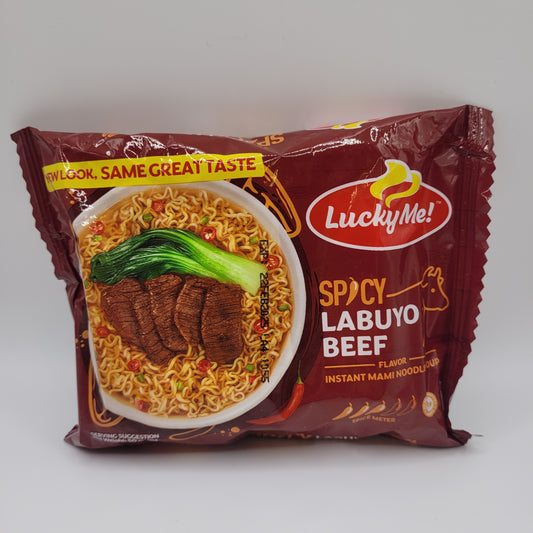 Lucky Me Spicy Labuyo Beef Instant Noodle Soup